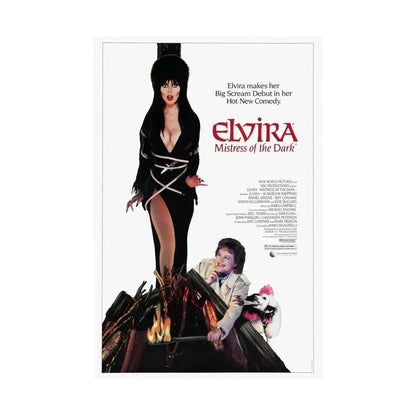 ELVIRA MISTRESS OF THE DARK 1988 - Paper Movie Poster - The Sticker Space