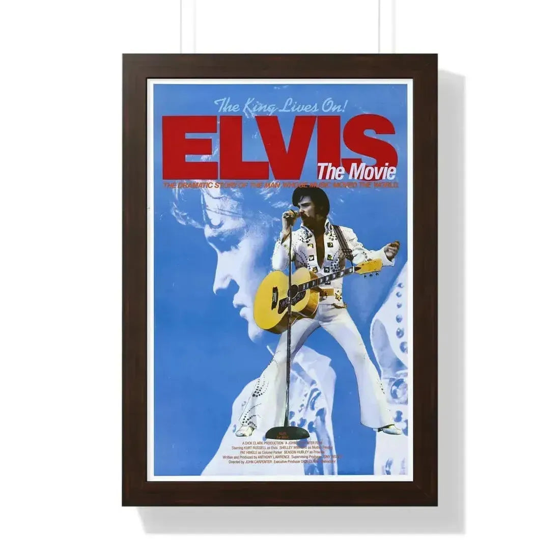ELVIS 1979 - Framed Movie Poster 16″ x 24″ Walnut - The Sticker Space