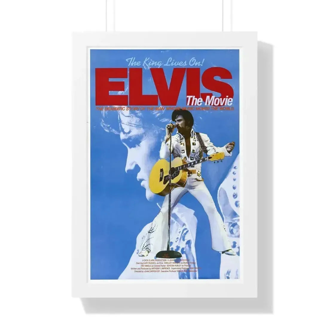 ELVIS 1979 - Framed Movie Poster 16″ x 24″ White - The Sticker Space