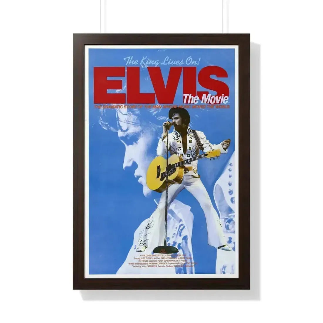 ELVIS 1979 - Framed Movie Poster 20" x 30" Walnut - The Sticker Space