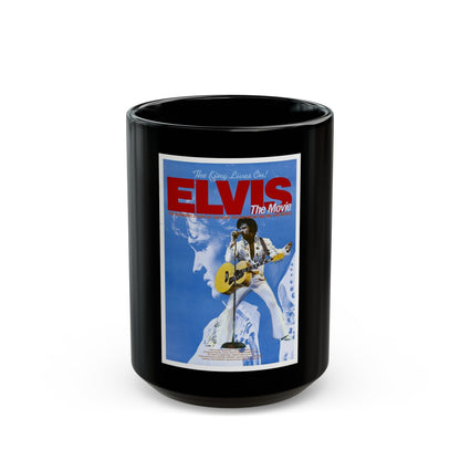 ELVIS 1979 Movie Poster - Black Coffee Mug-15oz-The Sticker Space