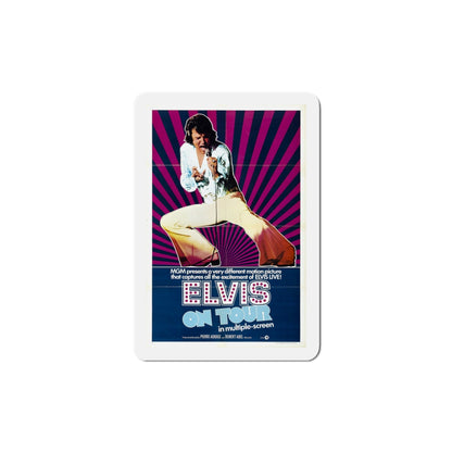 Elvis on Tour 1972 Movie Poster Die-Cut Magnet-5 Inch-The Sticker Space