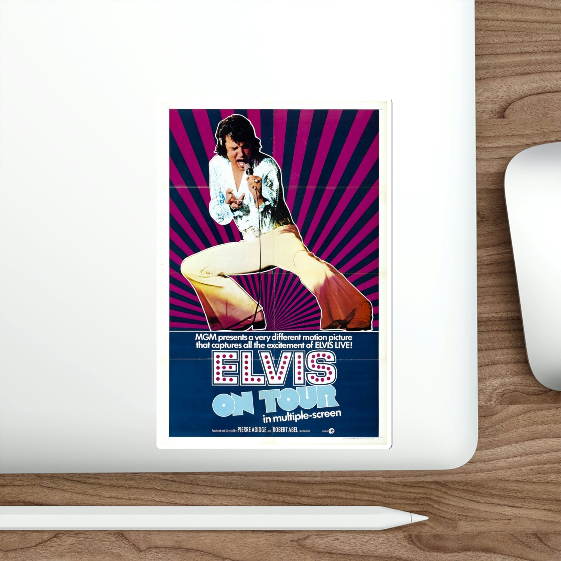 Elvis on Tour 1972 Movie Poster STICKER Vinyl Die-Cut Decal-The Sticker Space