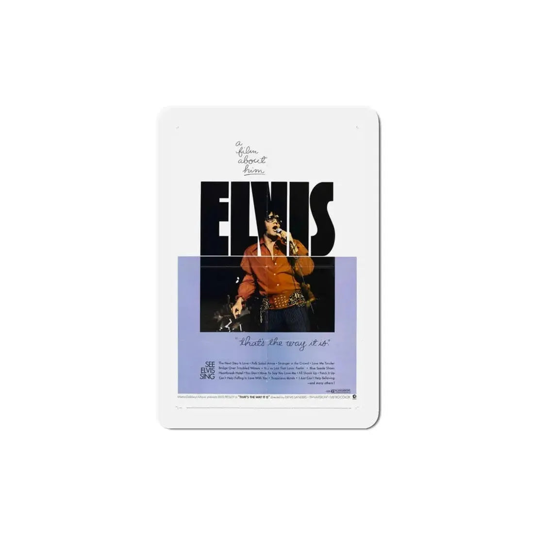 Elvis That's the Way It Is 1970 Movie Poster Refrigerator Magnet - The Sticker Space