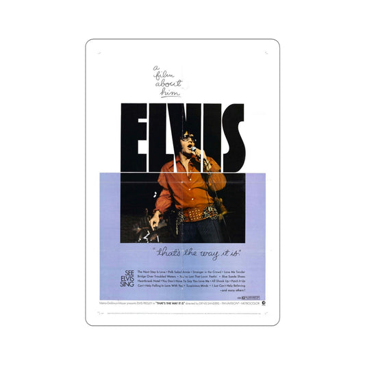 Elvis That's the Way It Is 1970 Movie Poster STICKER Vinyl Die-Cut Decal-6 Inch-The Sticker Space