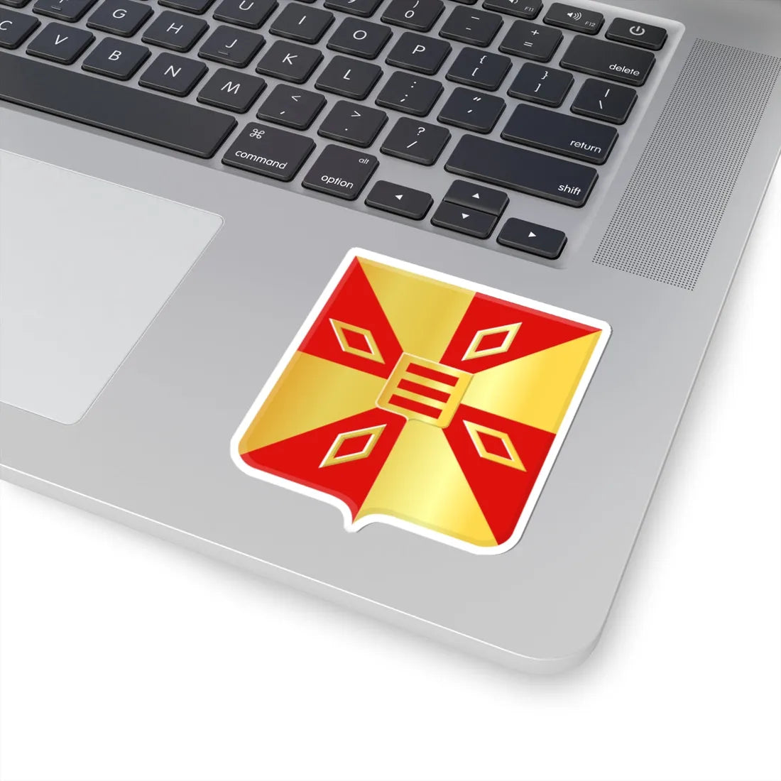 Elzele wapen (Belgium) (Coat of Arms) STICKER Vinyl Kiss-Cut Decal - The Sticker Space