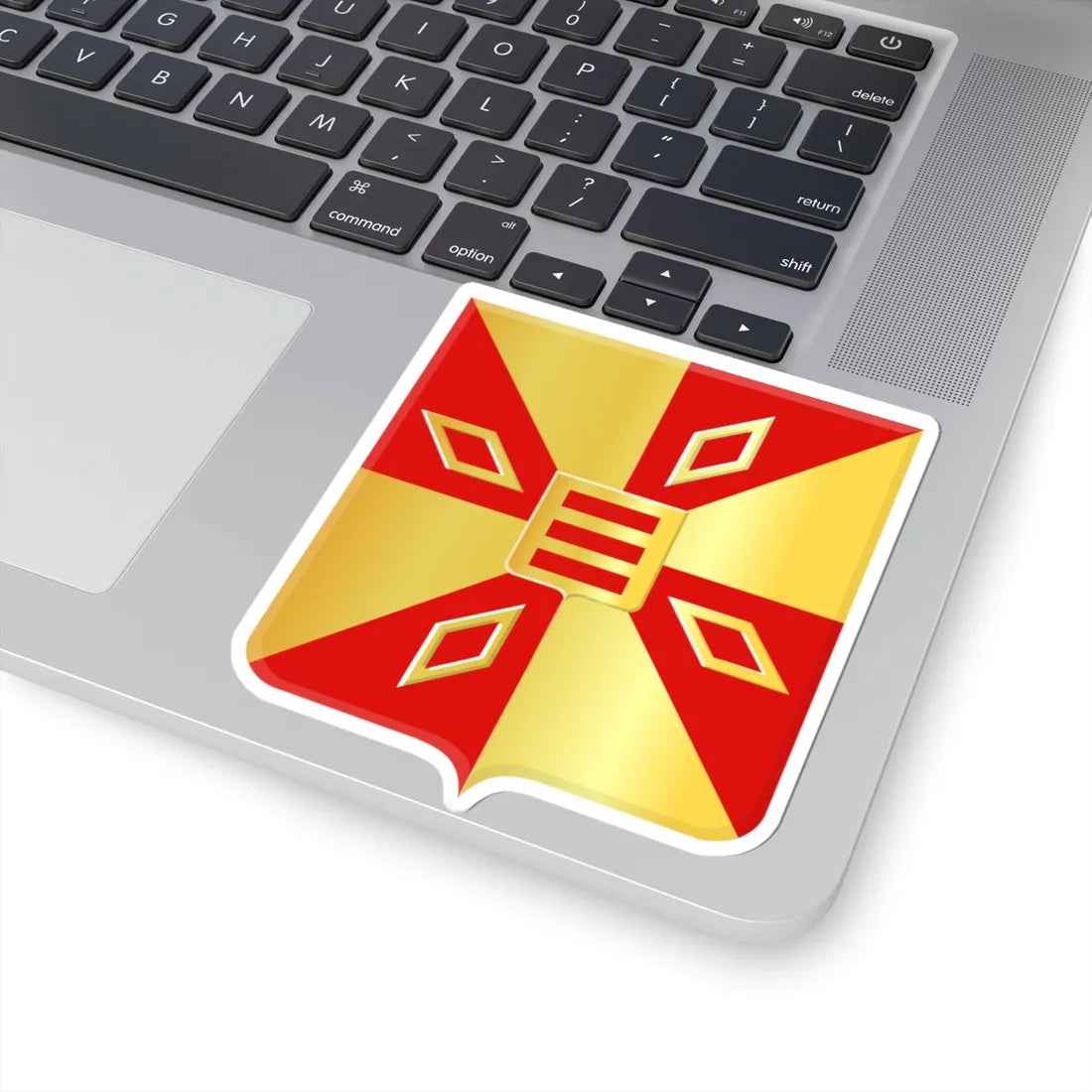 Elzele wapen (Belgium) (Coat of Arms) STICKER Vinyl Kiss-Cut Decal - The Sticker Space