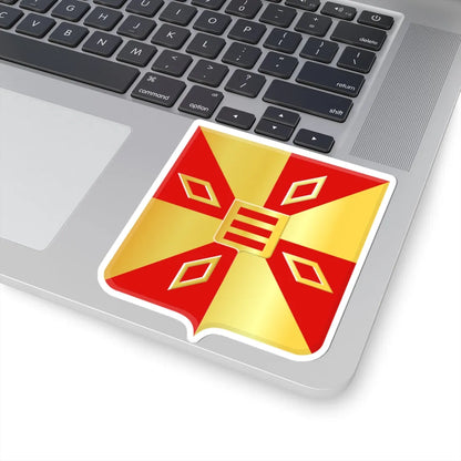 Elzele wapen (Belgium) (Coat of Arms) STICKER Vinyl Kiss-Cut Decal - The Sticker Space