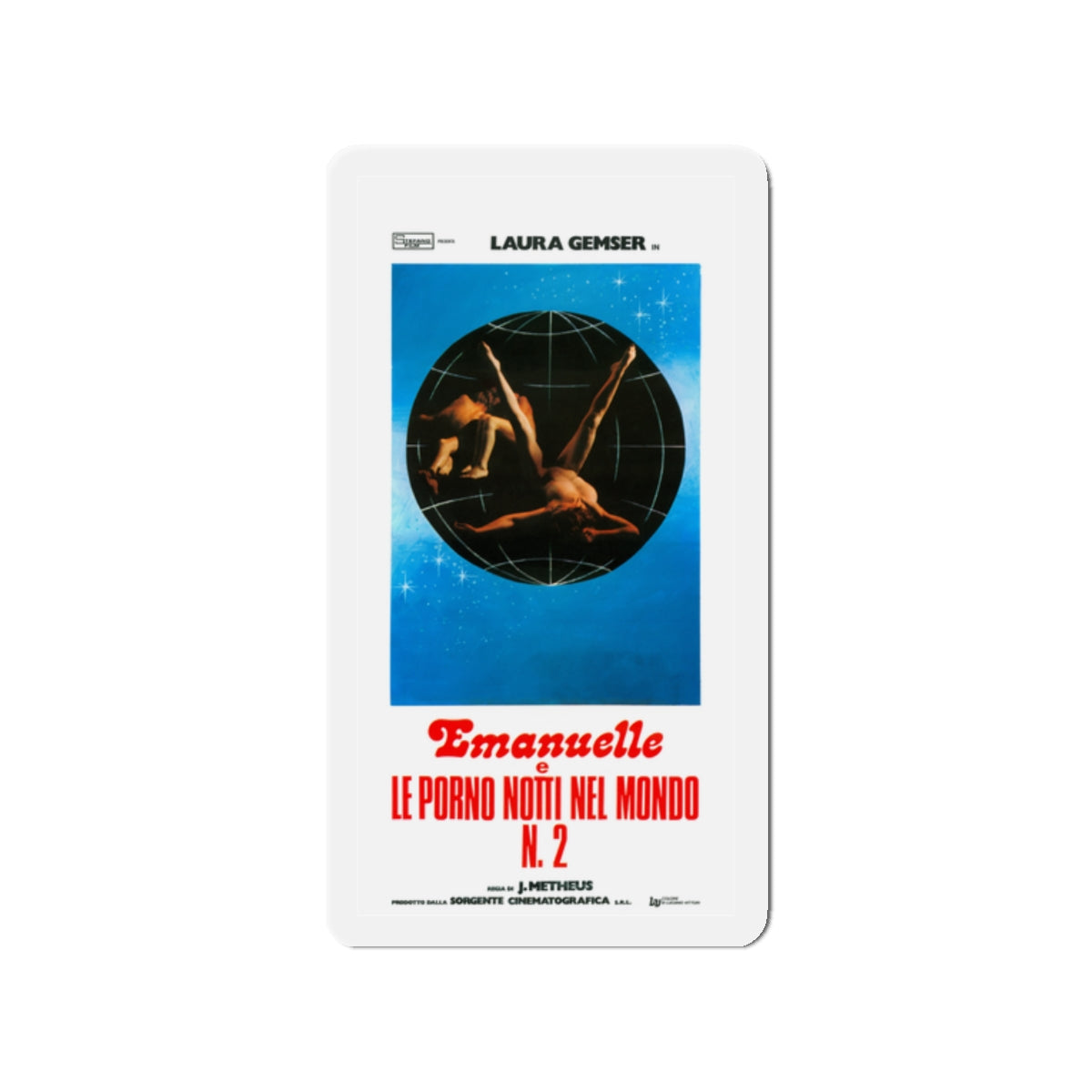 EMANUELLE AND THE EROTIC NIGHTS 1978 Movie Poster - Die-Cut Magnet-2" x 2"-The Sticker Space