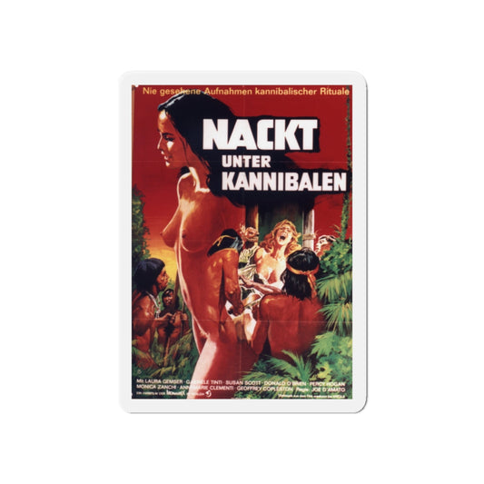 EMANUELLE AND THE LAST CANNIBALS 1977 Movie Poster - Die-Cut Magnet-6 × 6"-The Sticker Space