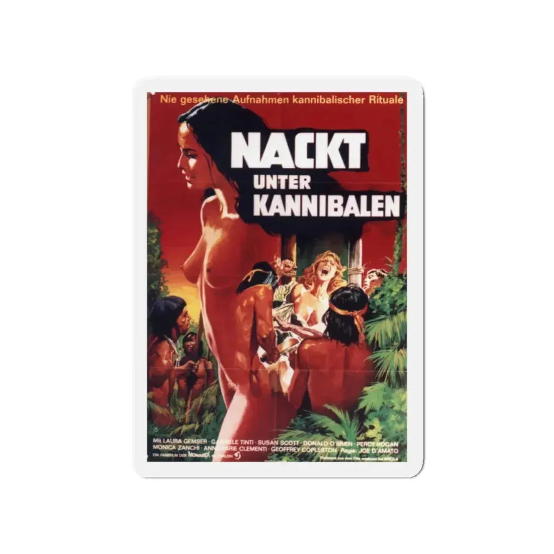 EMANUELLE AND THE LAST CANNIBALS 1977 Movie Poster - Refrigerator Magnet 4 Inch - The Sticker Space