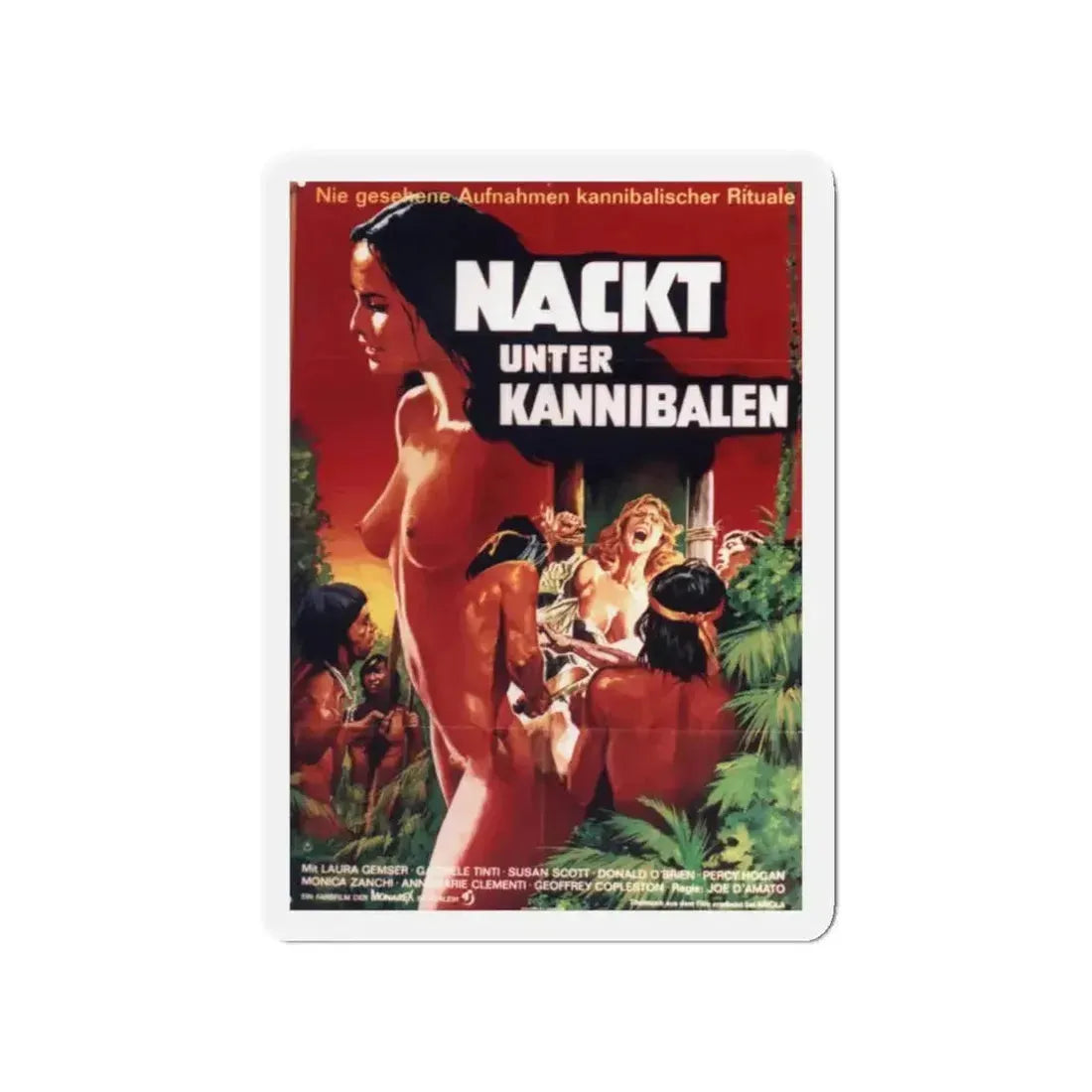 EMANUELLE AND THE LAST CANNIBALS 1977 Movie Poster - Refrigerator Magnet - The Sticker Space