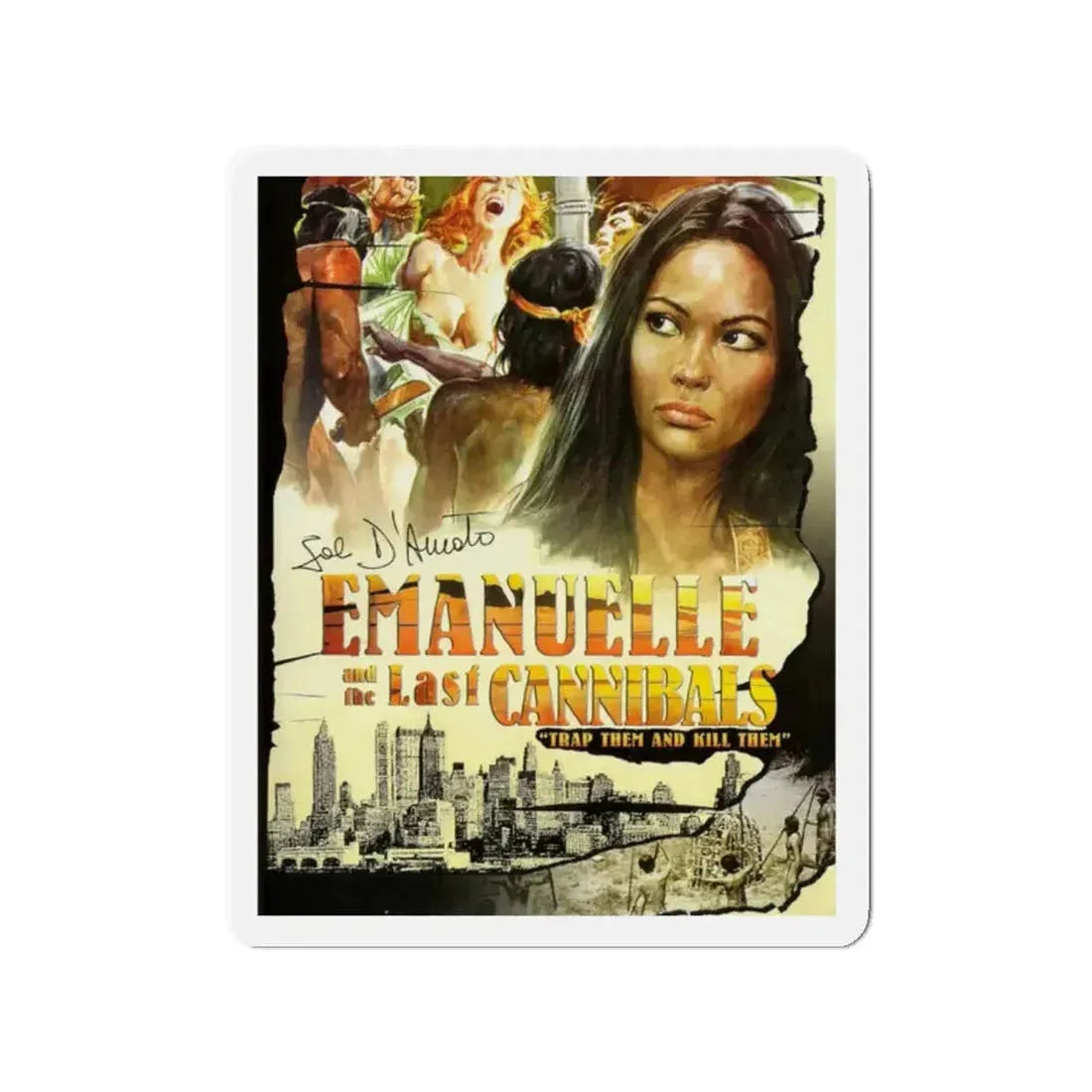 EMANUELLE AND THE LAST CANNIBALS (2) 1977 Movie Poster - Refrigerator Magnet - The Sticker Space