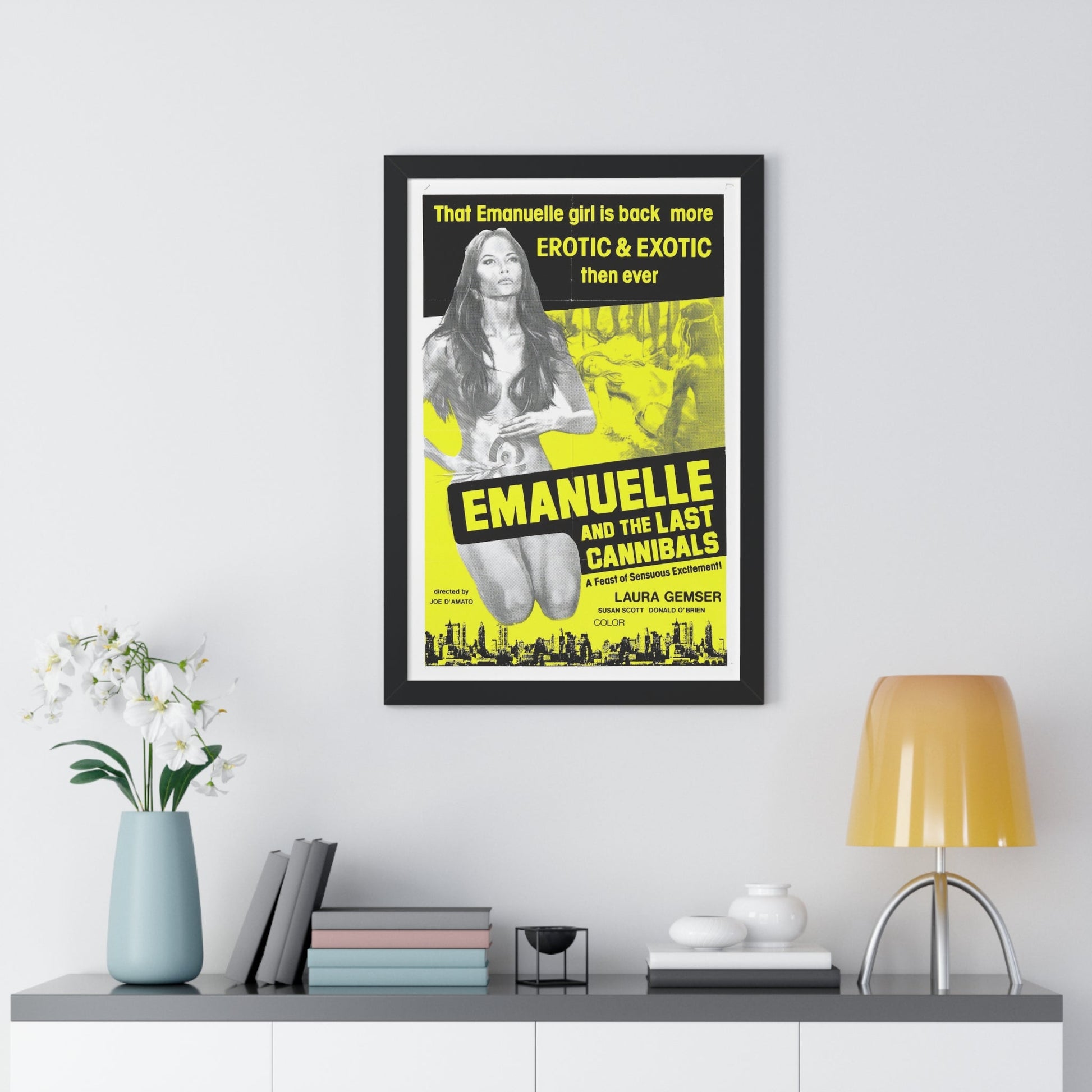 EMANUELLE AND THE LAST CANNIBALS (3) 1977 - Framed Movie Poster-The Sticker Space