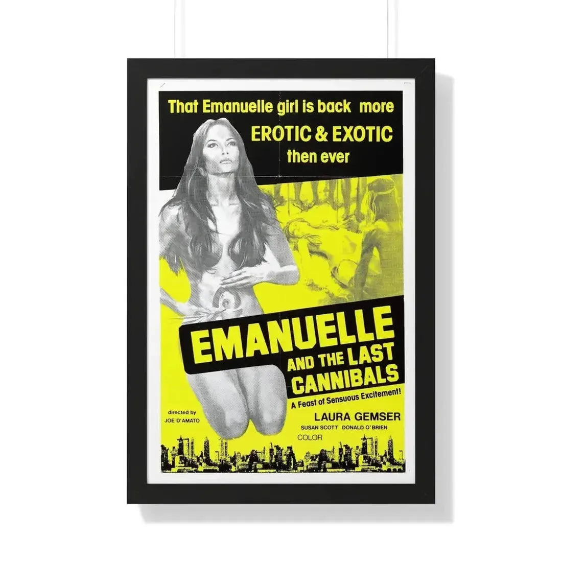 EMANUELLE AND THE LAST CANNIBALS (3) 1977 - Framed Movie Poster - The Sticker Space