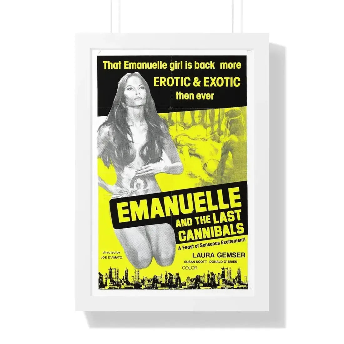 EMANUELLE AND THE LAST CANNIBALS (3) 1977 - Framed Movie Poster - The Sticker Space