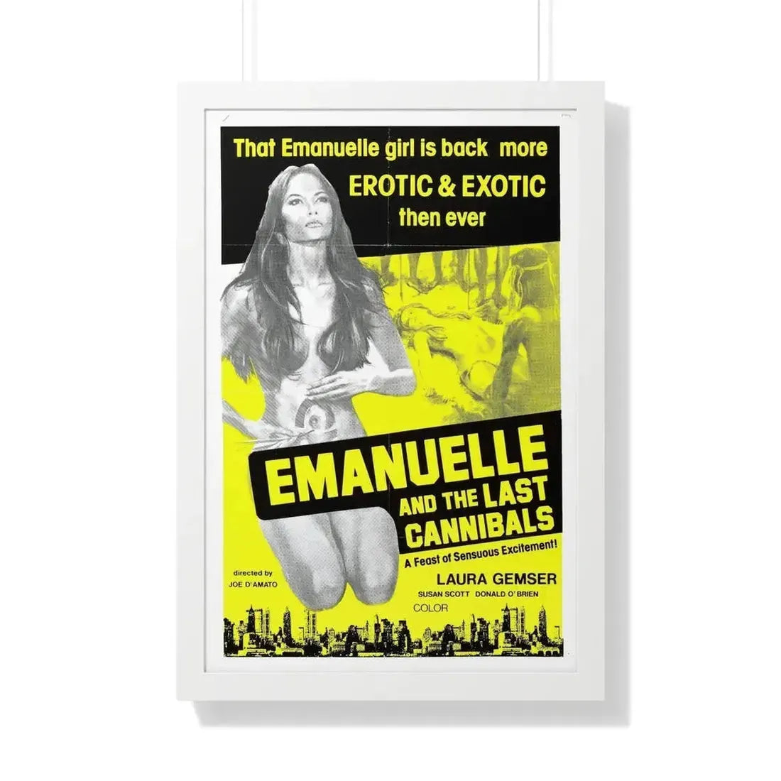 EMANUELLE AND THE LAST CANNIBALS (3) 1977 - Framed Movie Poster - The Sticker Space