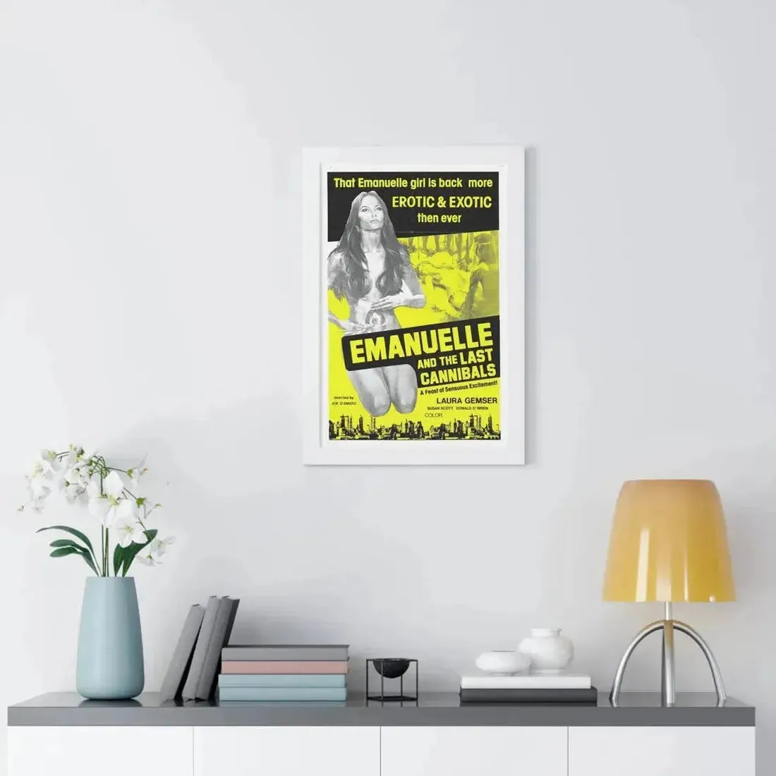 EMANUELLE AND THE LAST CANNIBALS (3) 1977 - Framed Movie Poster - The Sticker Space