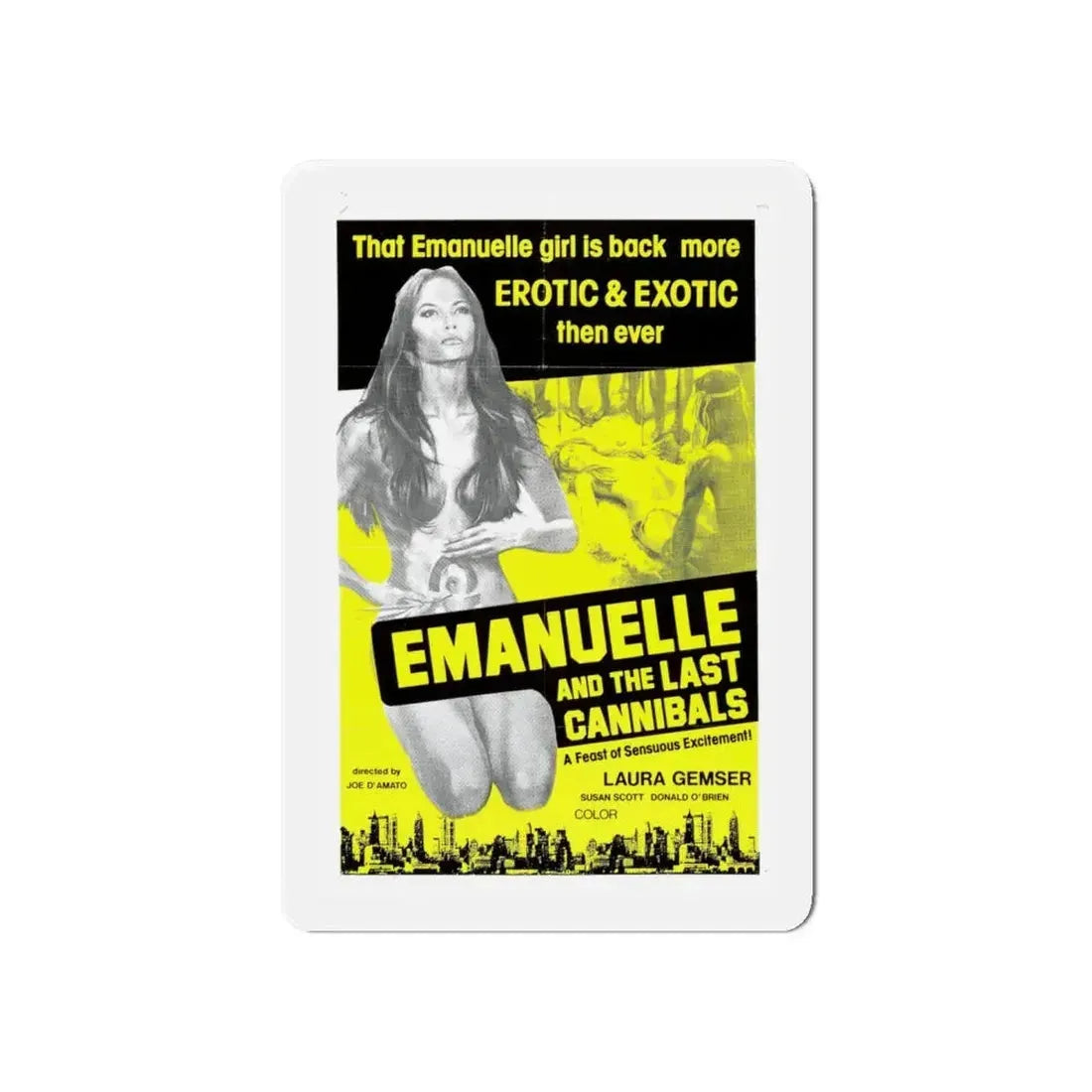 EMANUELLE AND THE LAST CANNIBALS (3) 1977 Movie Poster - Refrigerator Magnet 6 Inch - The Sticker Space