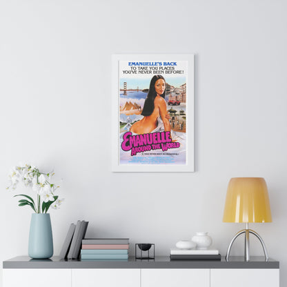 EMANUELLE AROUND THE WORLD 1977 - Framed Movie Poster-The Sticker Space