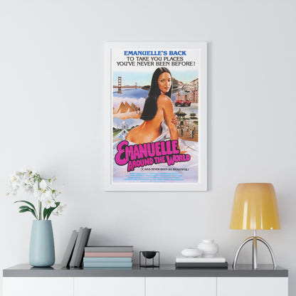 EMANUELLE AROUND THE WORLD 1977 - Framed Movie Poster-The Sticker Space