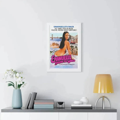 EMANUELLE AROUND THE WORLD 1977 - Framed Movie Poster - The Sticker Space