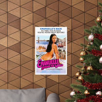 EMANUELLE AROUND THE WORLD 1977 - Paper Movie Poster-The Sticker Space