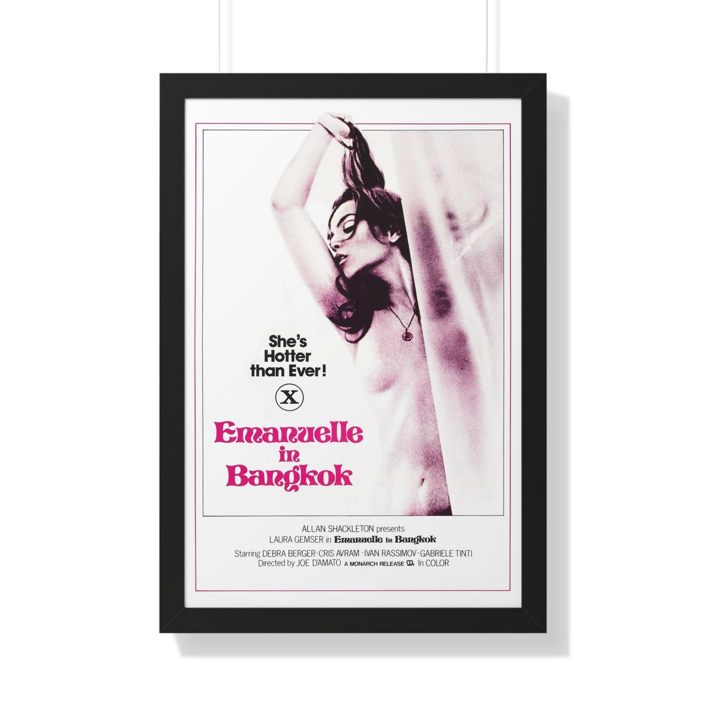 EMANUELLE IN BANGKOK 1976 - Framed Movie Poster-20" x 30"-The Sticker Space