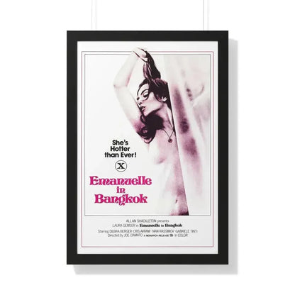 EMANUELLE IN BANGKOK 1976 - Framed Movie Poster 20" x 30" Black - The Sticker Space