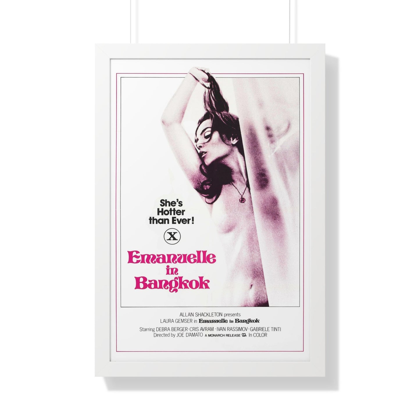 EMANUELLE IN BANGKOK 1976 - Framed Movie Poster-20" x 30"-The Sticker Space