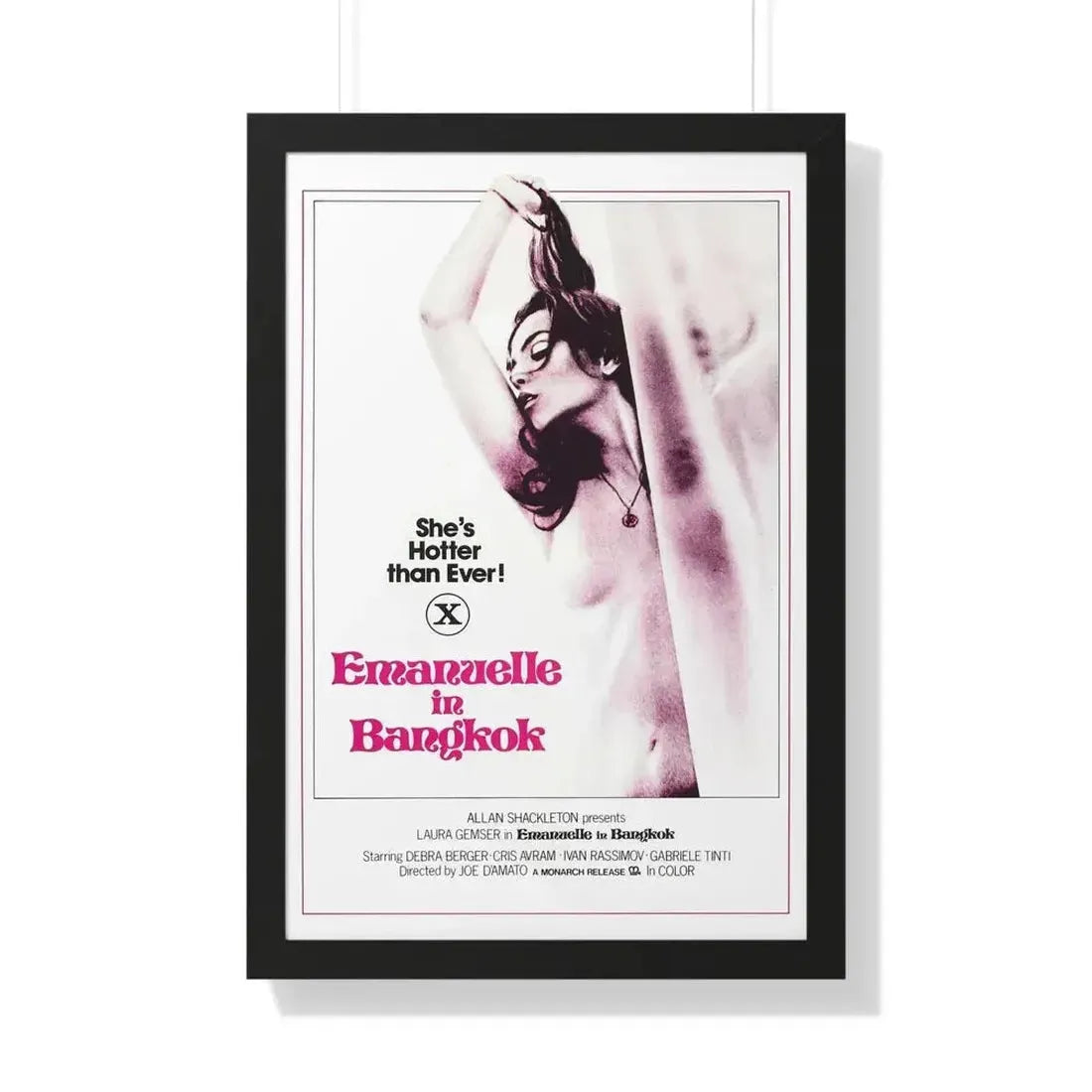 EMANUELLE IN BANGKOK 1976 - Framed Movie Poster - The Sticker Space