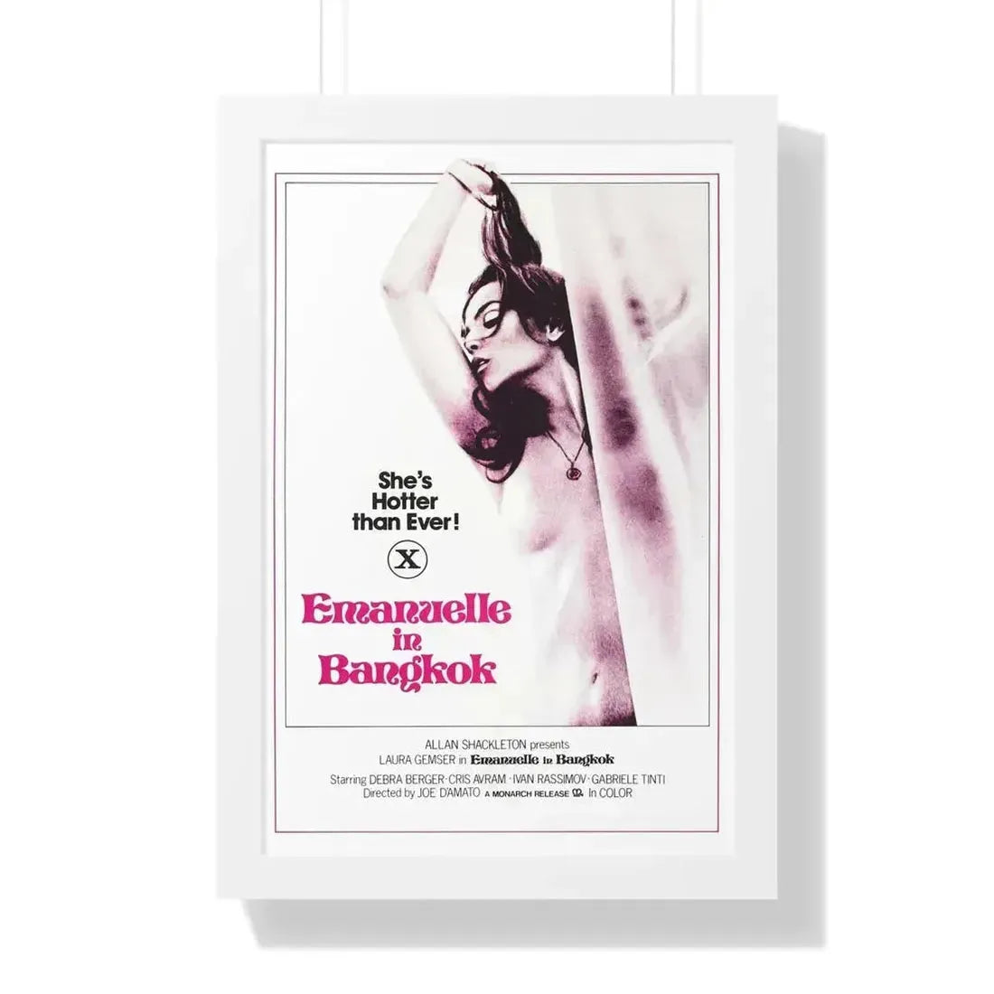 EMANUELLE IN BANGKOK 1976 - Framed Movie Poster - The Sticker Space