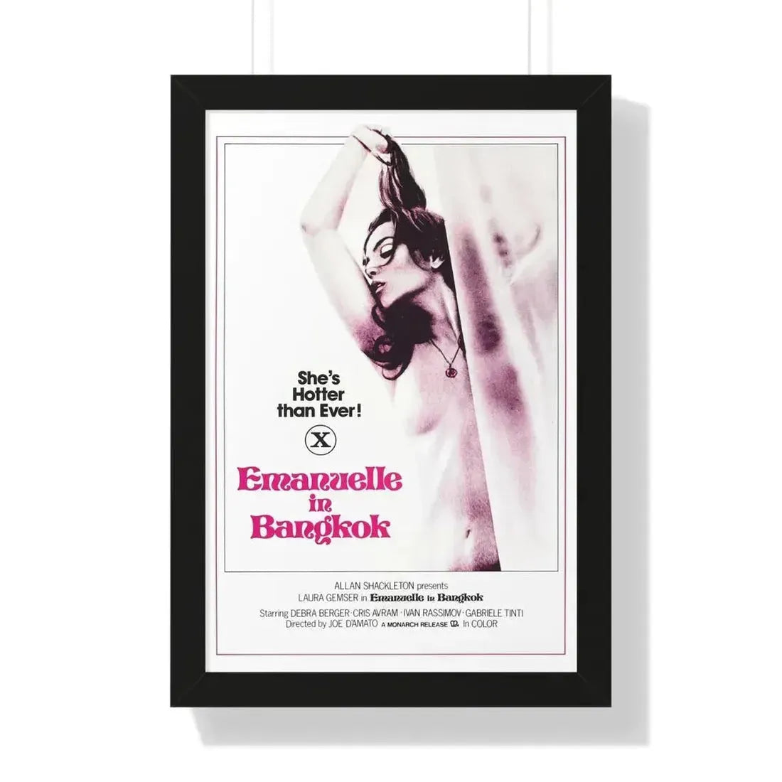 EMANUELLE IN BANGKOK 1976 - Framed Movie Poster - The Sticker Space