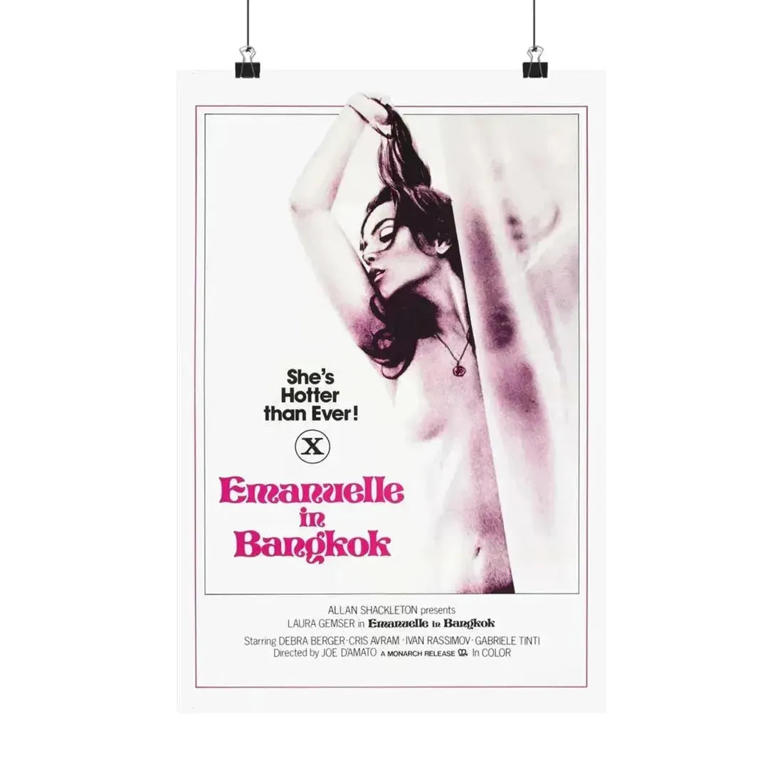EMANUELLE IN BANGKOK 1976 - Paper Movie Poster - The Sticker Space