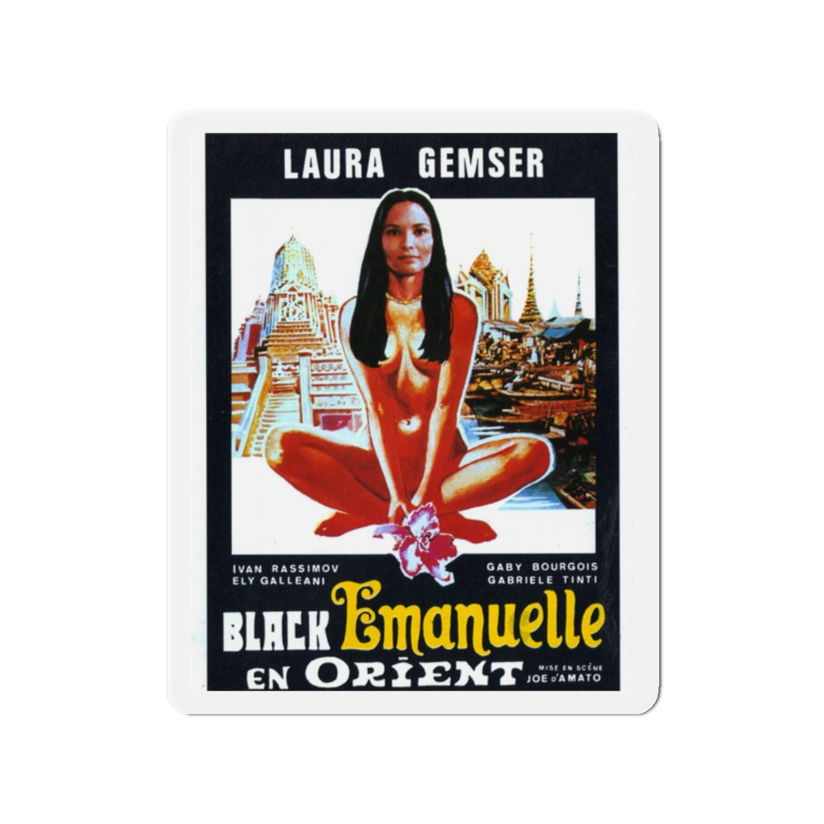 EMANUELLE IN BANGKOK (2) 1976 Movie Poster - Die-Cut Magnet-2" x 2"-The Sticker Space