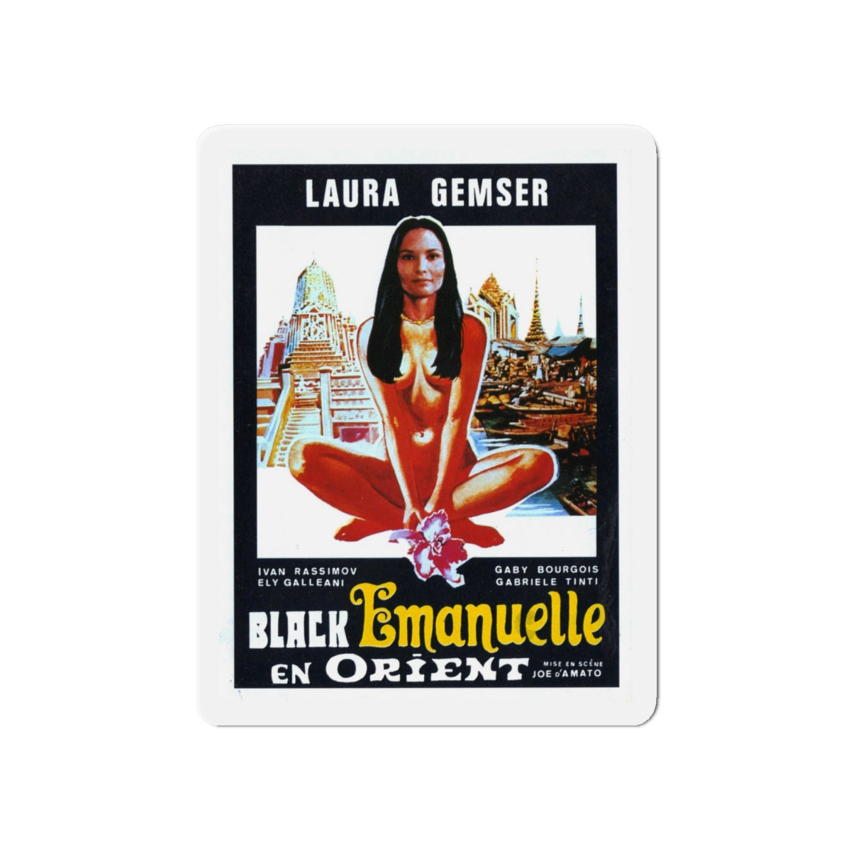 EMANUELLE IN BANGKOK (2) 1976 Movie Poster - Die-Cut Magnet-6 × 6"-The Sticker Space