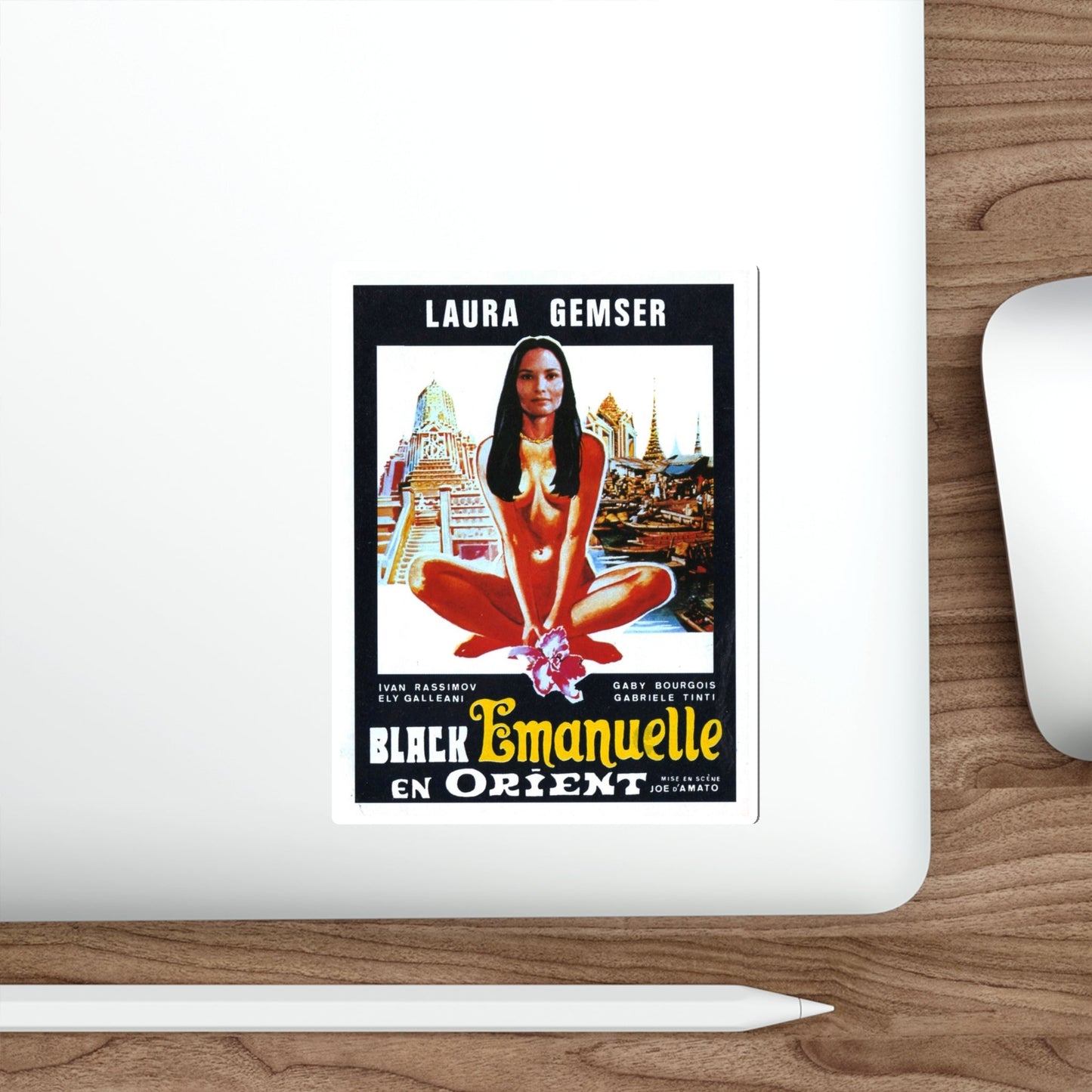 EMANUELLE IN BANGKOK (2) 1976 Movie Poster STICKER Vinyl Die-Cut Decal-The Sticker Space