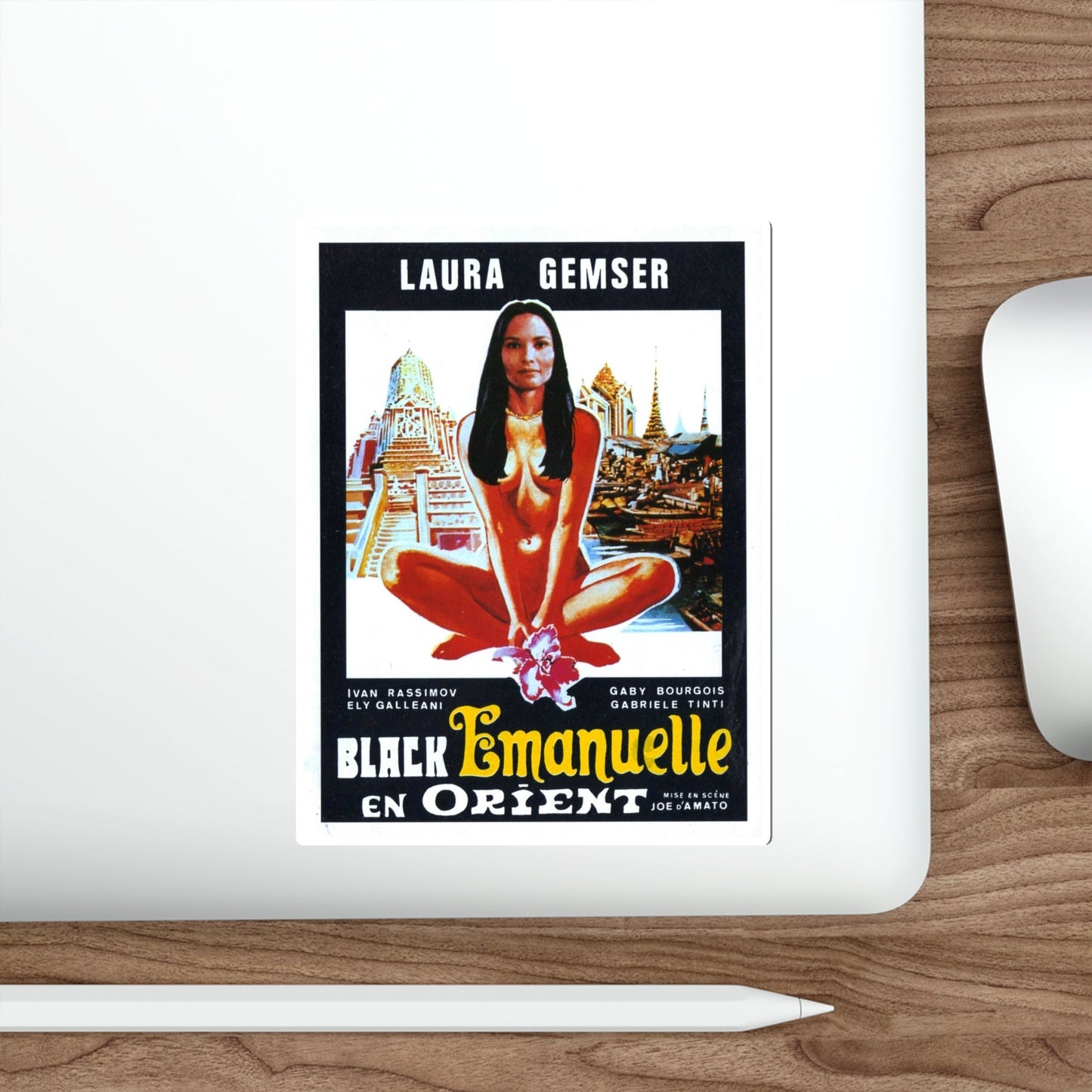 EMANUELLE IN BANGKOK (2) 1976 Movie Poster STICKER Vinyl Die-Cut Decal-The Sticker Space