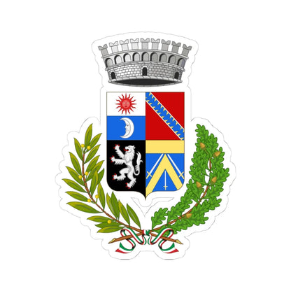 Emarèse-Stemma (Italy) (Coat of Arms) STICKER Vinyl Kiss-Cut Decal 4 Inch White - The Sticker Space