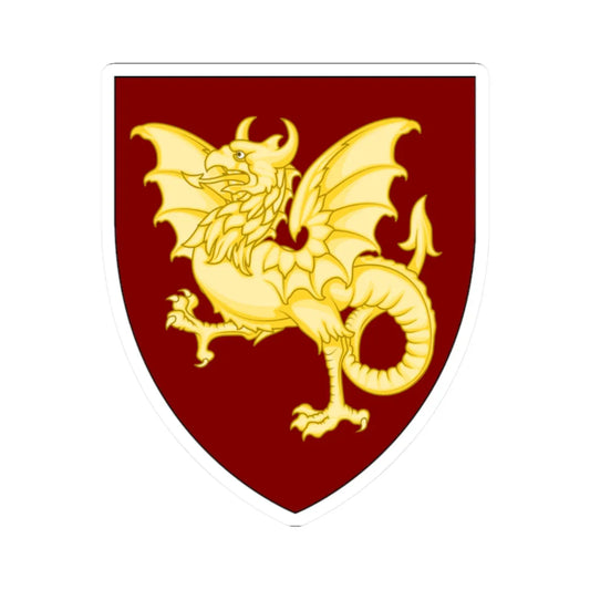 Emblem for the 1-I-FLR (Denmark) (Coat of Arms) STICKER Vinyl Kiss-Cut Decal 2 Inch White - The Sticker Space