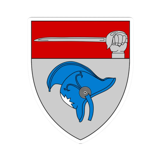 Emblem for the 1-I-JDR (Denmark) (Coat of Arms) STICKER Vinyl Kiss-Cut Decal 2 Inch White - The Sticker Space