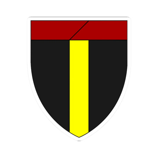 Emblem for the 1-I-KJFR (Denmark) (Coat of Arms) STICKER Vinyl Kiss-Cut Decal 2 Inch White - The Sticker Space