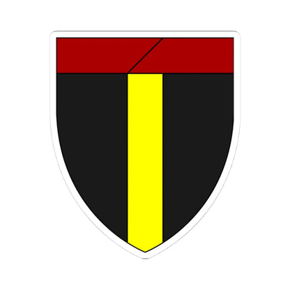 Emblem for the 1-I-KJFR (Denmark) (Coat of Arms) STICKER Vinyl Kiss-Cut Decal 4 Inch White - The Sticker Space