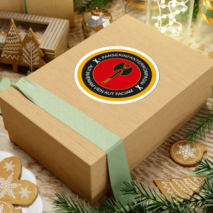 Emblem for the 1-II-JDR (Denmark) (Coat of Arms) STICKER Vinyl Kiss-Cut Decal - The Sticker Space