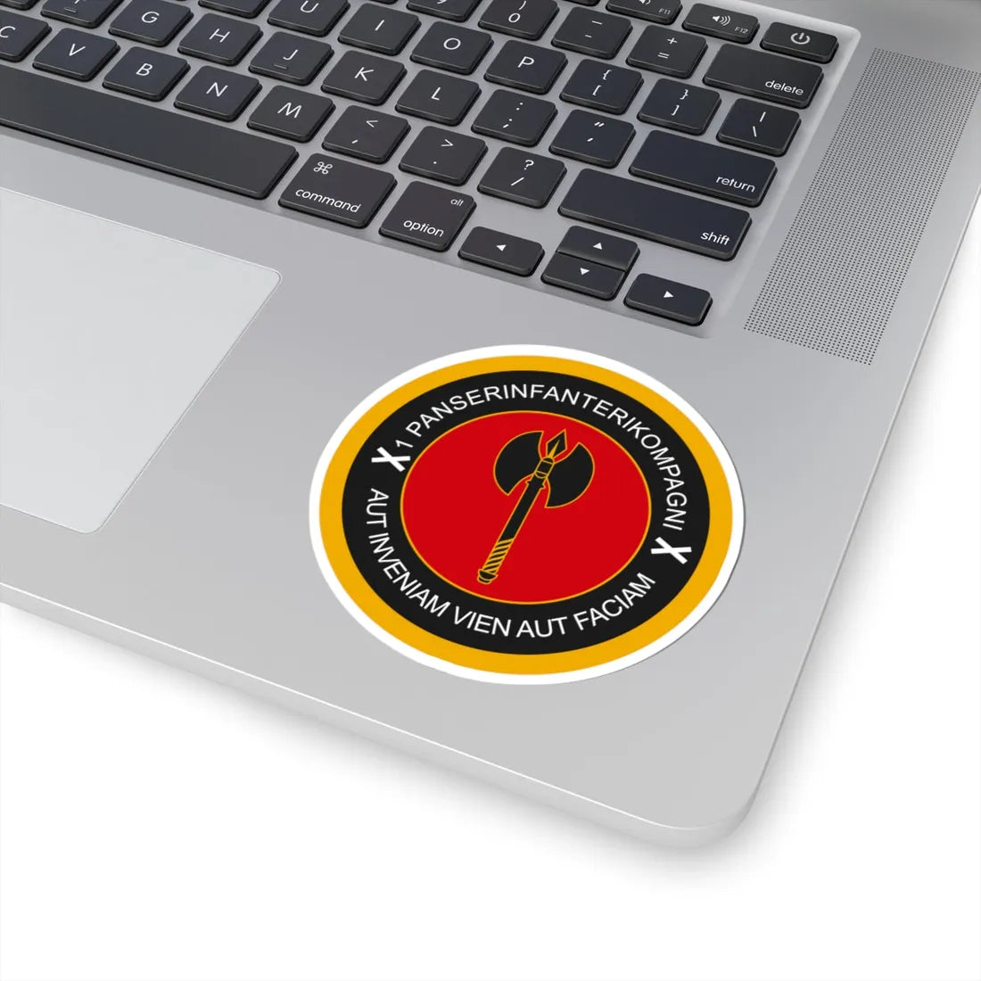 Emblem for the 1-II-JDR (Denmark) (Coat of Arms) STICKER Vinyl Kiss-Cut Decal - The Sticker Space