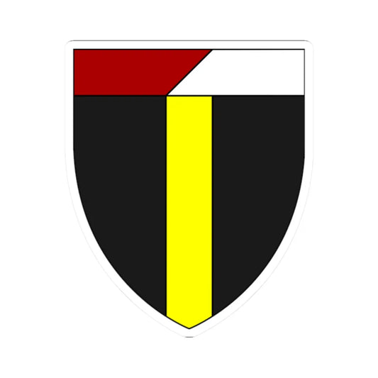 Emblem for the 1-II-KJFR (Denmark) (Coat of Arms) STICKER Vinyl Kiss-Cut Decal 2 Inch White - The Sticker Space