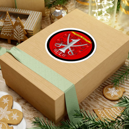 Emblem for the 1-III-LG (Denmark) (Coat of Arms) STICKER Vinyl Kiss-Cut Decal - The Sticker Space