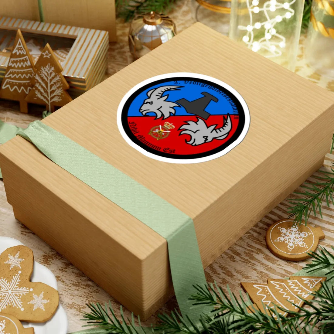 Emblem for the 1-III-TRR (Denmark) (Coat of Arms) STICKER Vinyl Kiss-Cut Decal - The Sticker Space