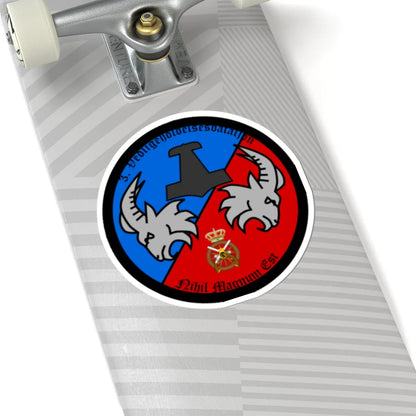 Emblem for the 1-III-TRR (Denmark) (Coat of Arms) STICKER Vinyl Kiss-Cut Decal - The Sticker Space