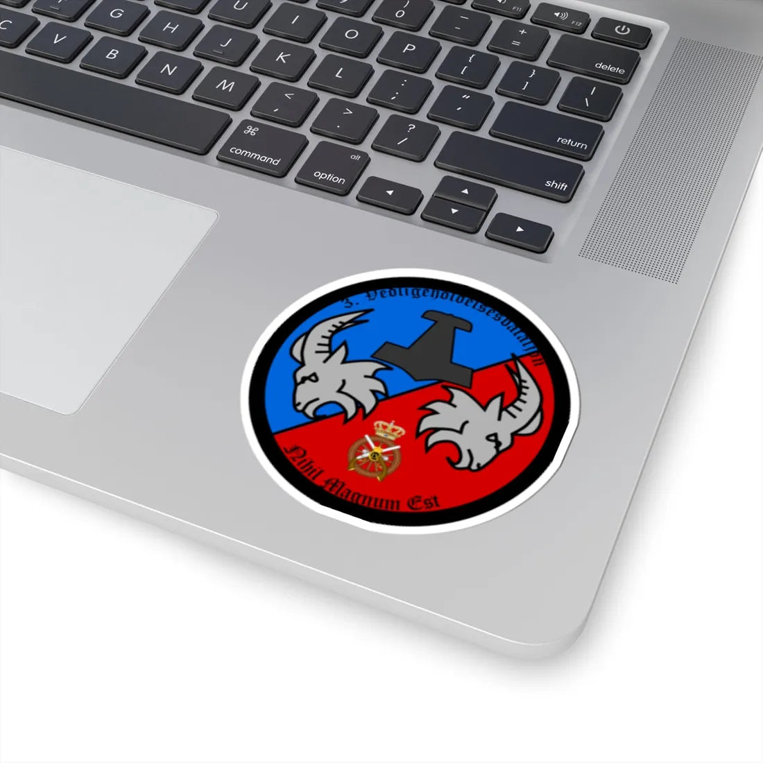 Emblem for the 1-III-TRR (Denmark) (Coat of Arms) STICKER Vinyl Kiss-Cut Decal - The Sticker Space